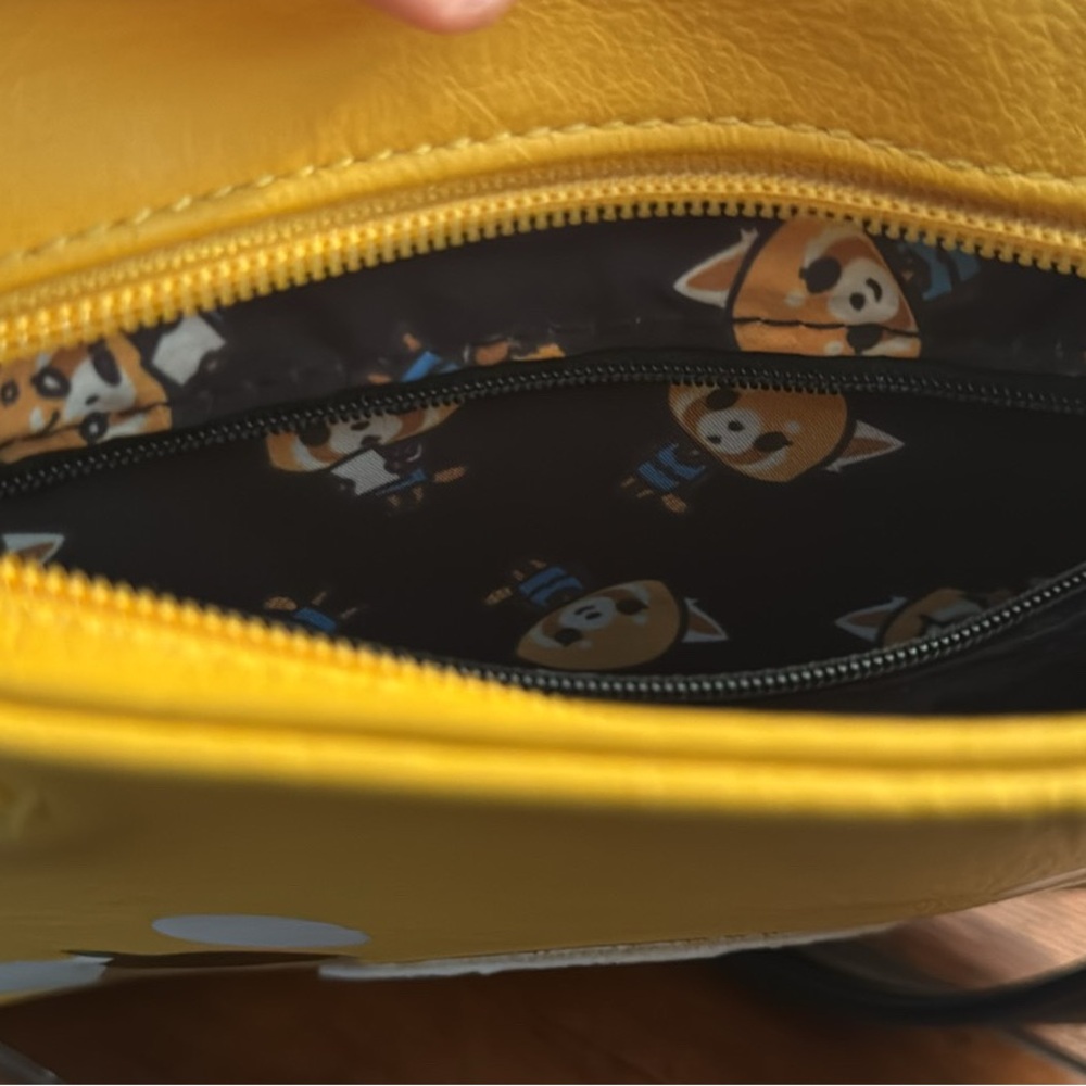 Loungefly Yellow and Black Crossbody Bag